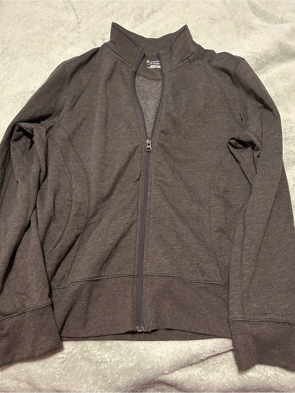 tek gear Women’s Grey Full-Zip Sweatshirt Jacket